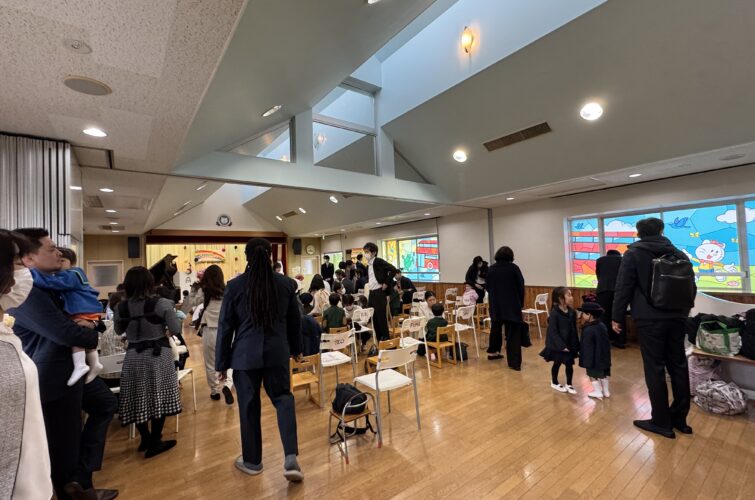 インターナショナルスクール入園式会場