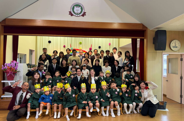 保育園入園集合写真